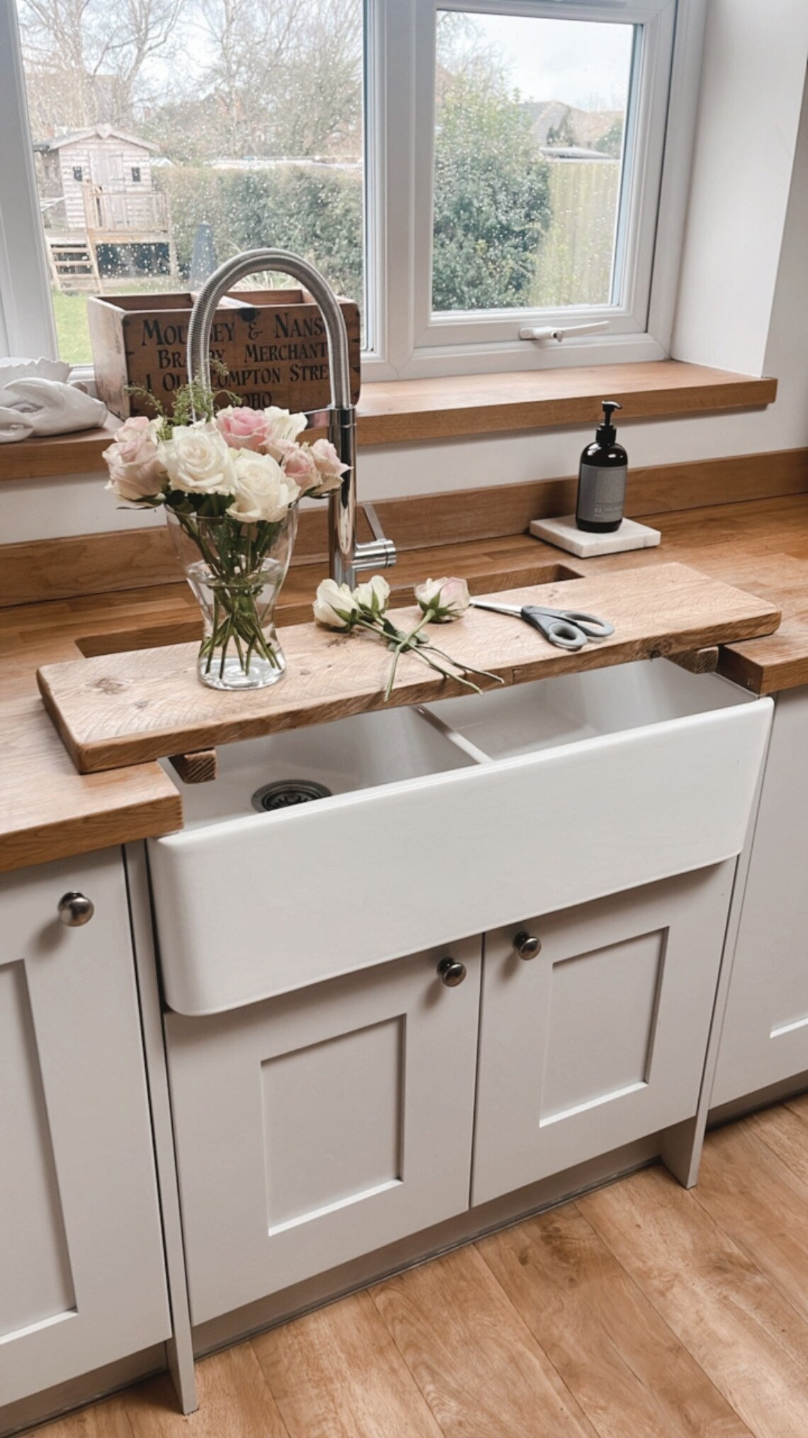 Rustic Reclaimed Style Plank Sink Board / Large Serving Tray